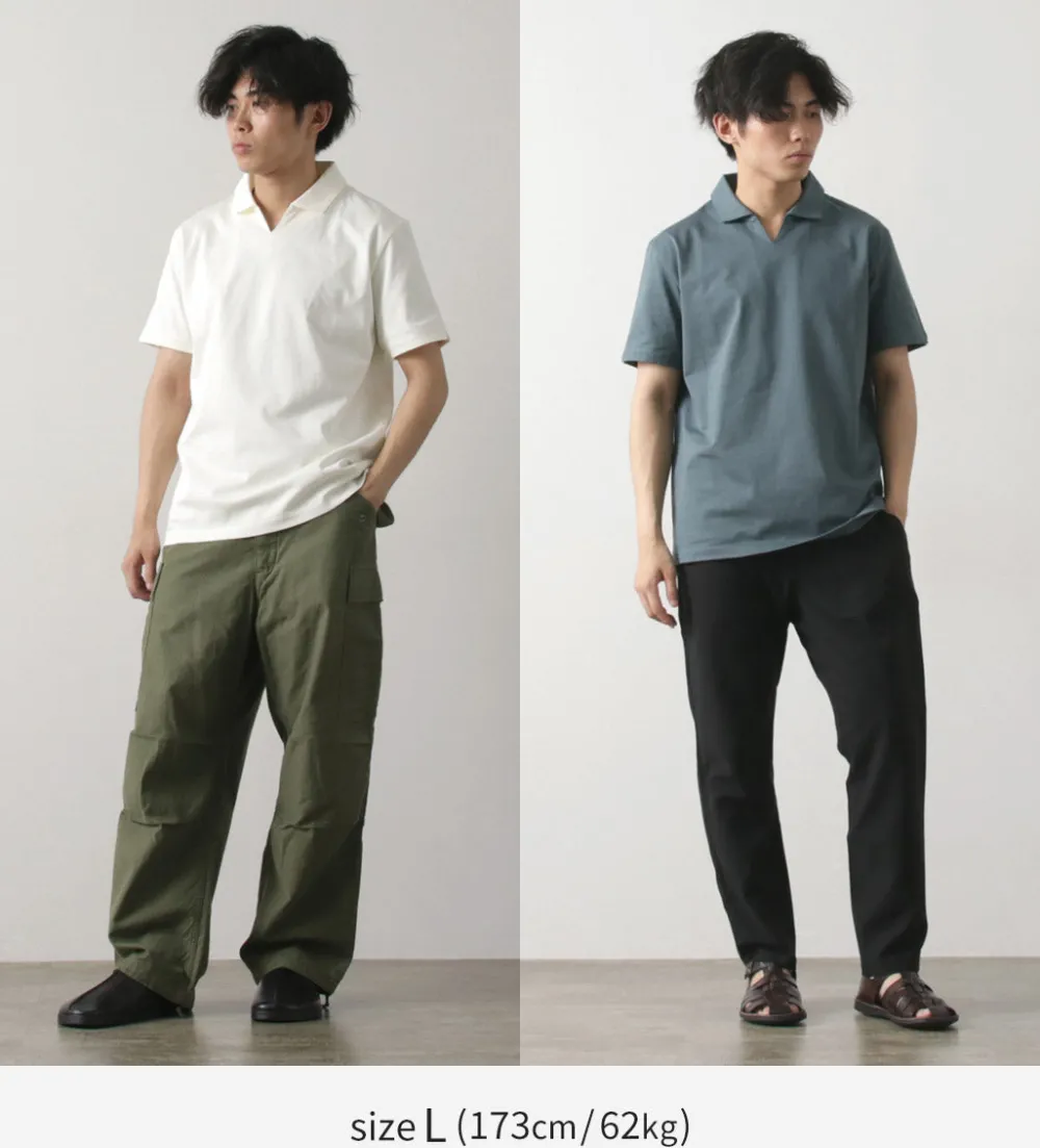 RE MADE IN TOKYO JAPAN T-Shirts^/ Dress Organic Cotton Skipper Polo Shirt
