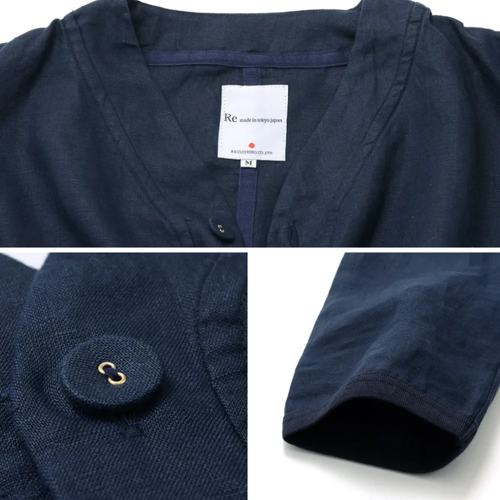 RE MADE IN TOKYO JAPAN Cardigans^/ French Linen Cardigan