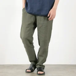 RE MADE IN TOKYO JAPAN Trousers^/ French Linen Tucked Pants