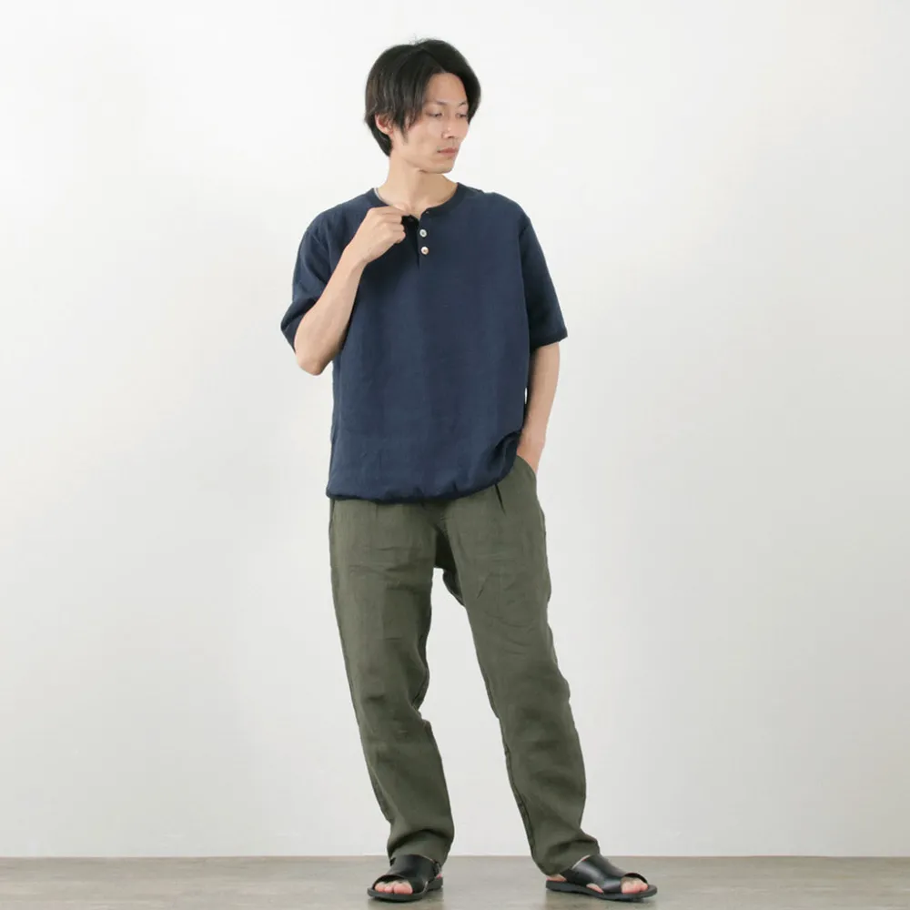 RE MADE IN TOKYO JAPAN Trousers^/ French Linen Tucked Pants