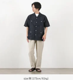 RE MADE IN TOKYO JAPAN Trousers^/ French Linen Tucked Pants