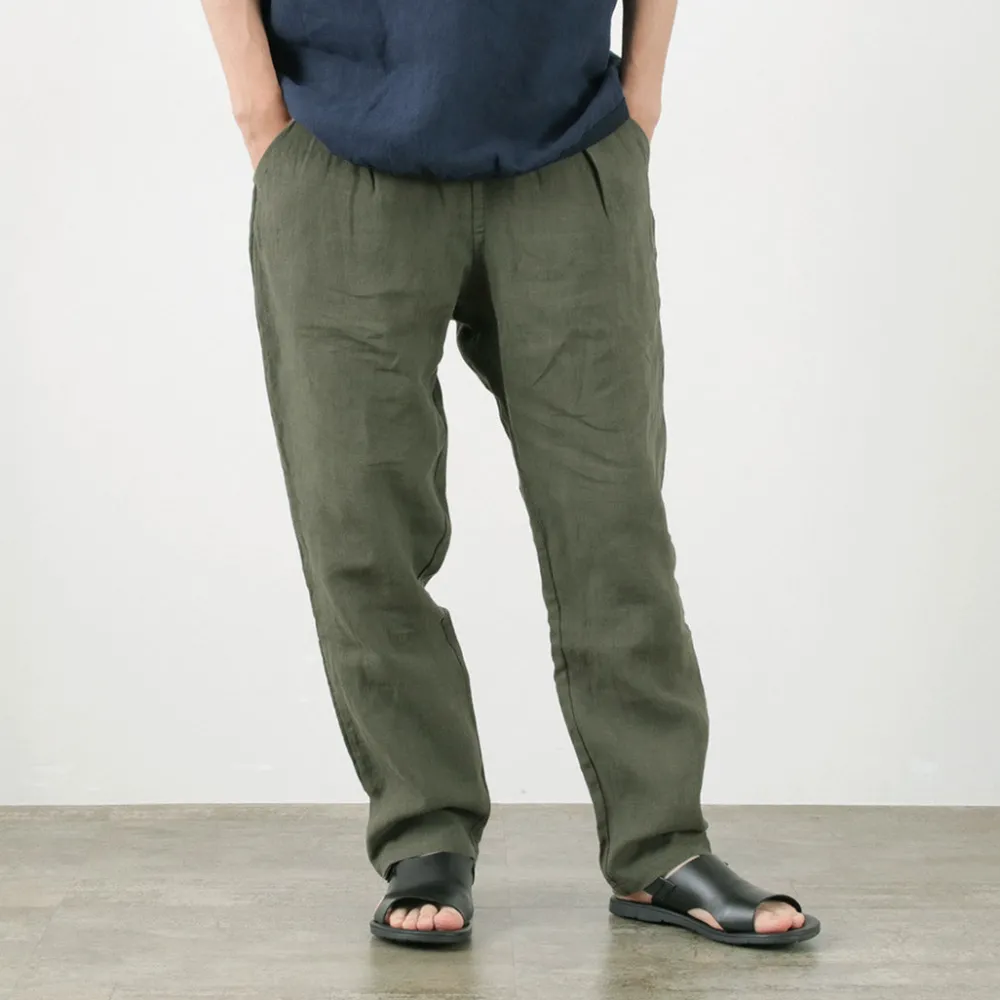 RE MADE IN TOKYO JAPAN Trousers^/ French Linen Tucked Pants
