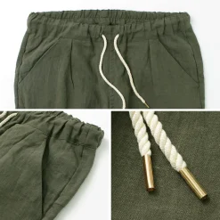 RE MADE IN TOKYO JAPAN Trousers^/ French Linen Tucked Pants