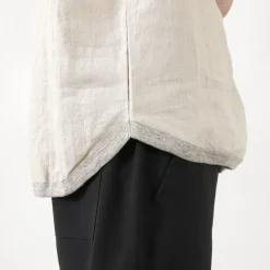RE MADE IN TOKYO JAPAN T-Shirts^/ French Linen Henley Neck T-Shirt
