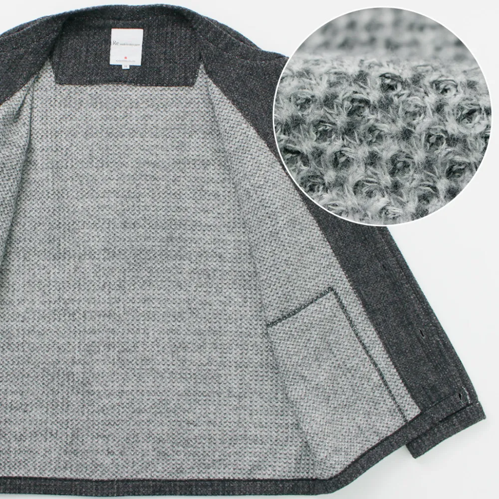 RE MADE IN TOKYO JAPAN Cardigans^/ Glen Check Fleece Cardigan
