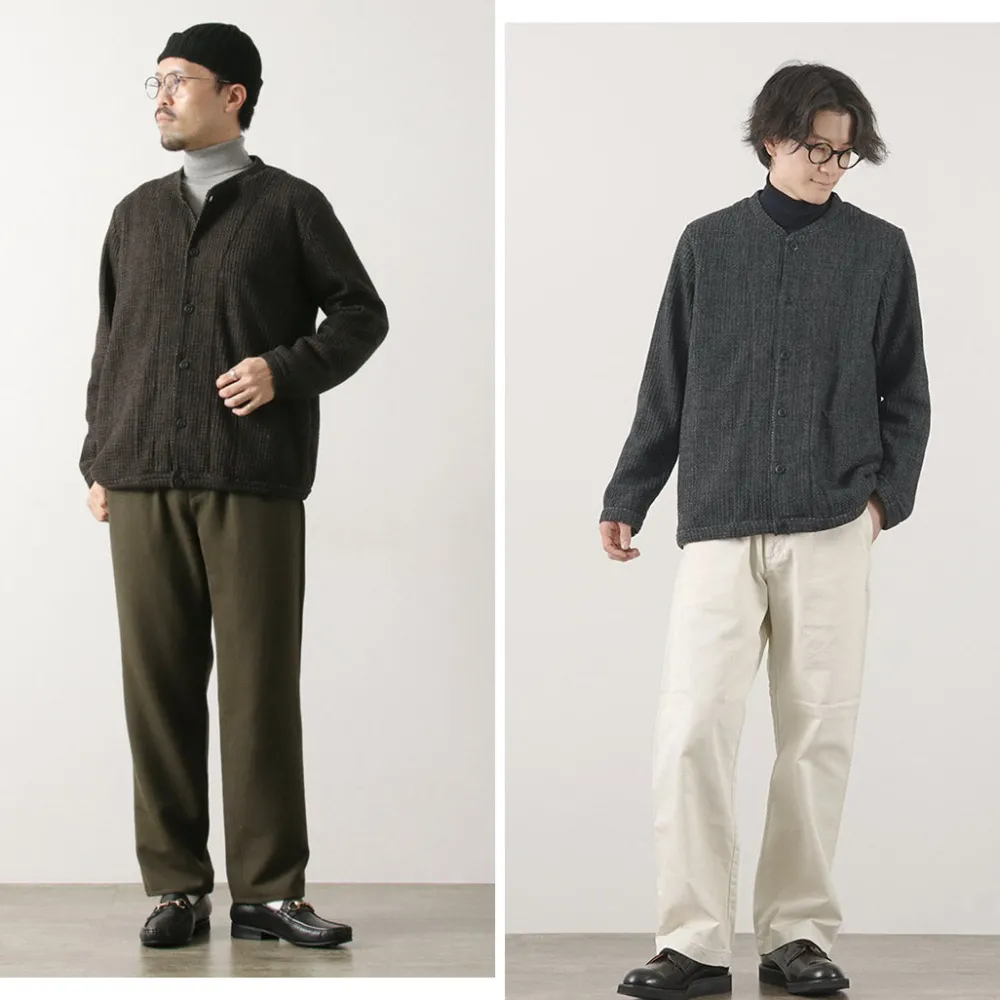 RE MADE IN TOKYO JAPAN Cardigans^/ Glen Check Fleece Cardigan
