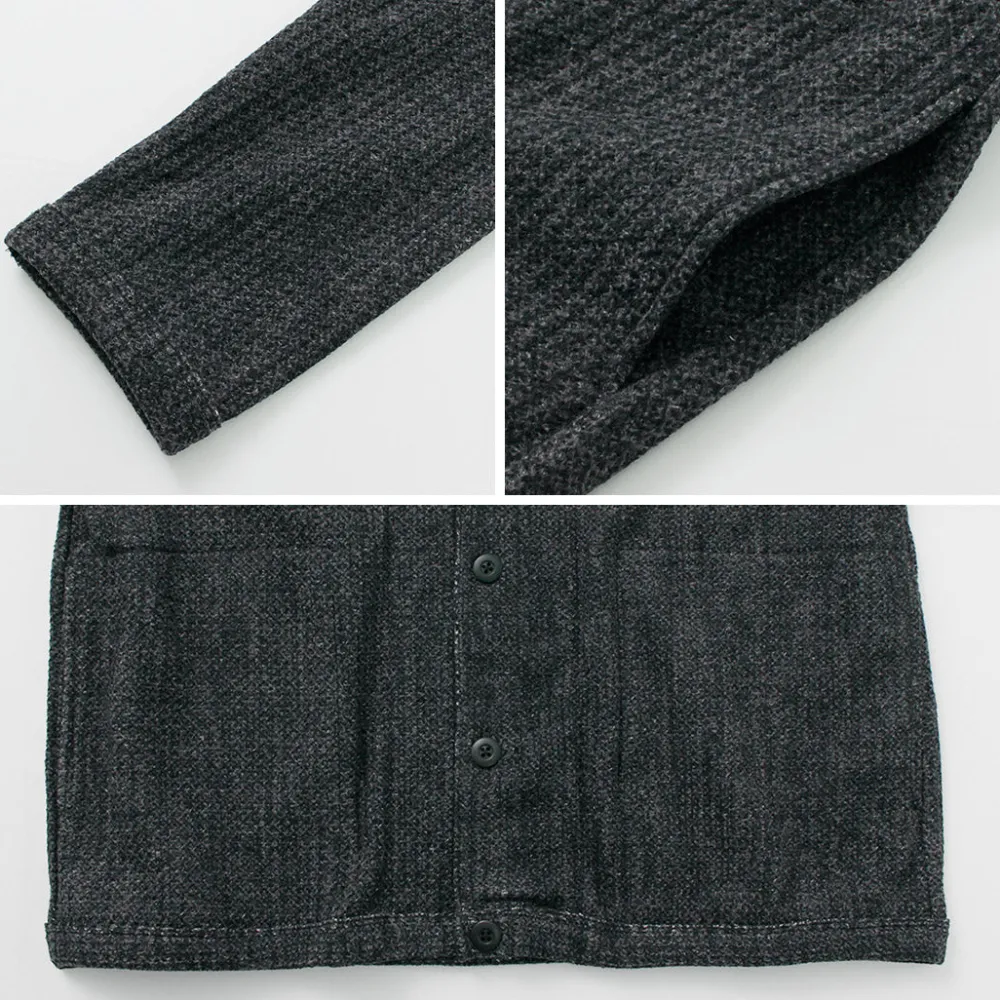 RE MADE IN TOKYO JAPAN Cardigans^/ Glen Check Fleece Cardigan