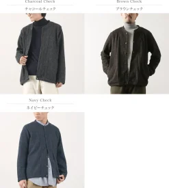 RE MADE IN TOKYO JAPAN Cardigans^/ Glen Check Fleece Cardigan