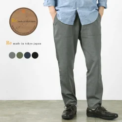 RE MADE IN TOKYO JAPAN Trousers^/ High Twist Tro Dress Easy Slacks