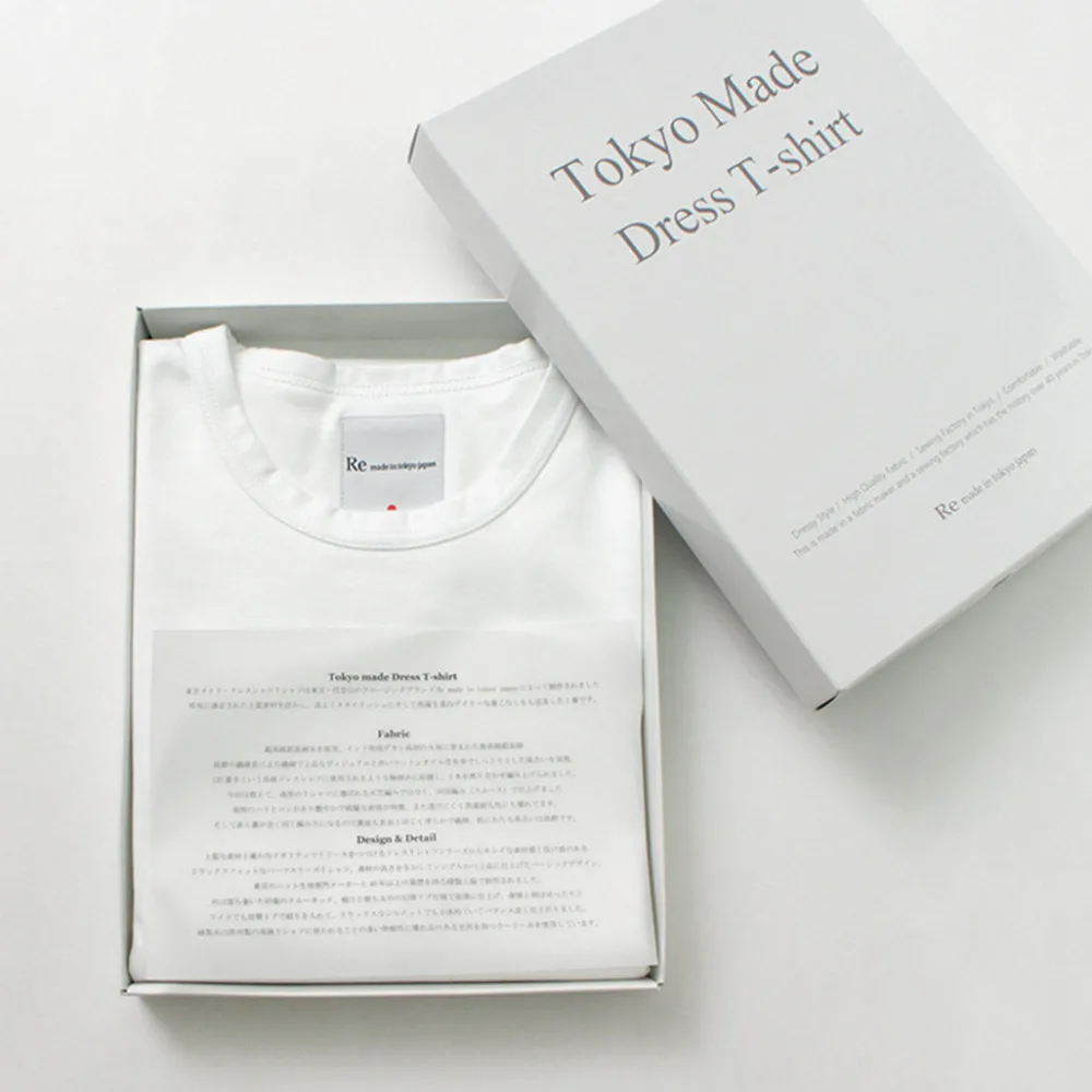 RE MADE IN TOKYO JAPAN T-Shirts^/ Half Sleeve Wide Dress T-Shirt