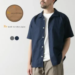 RE MADE IN TOKYO JAPAN Shirts^/ Herdmans Linen Open Collar Shirt