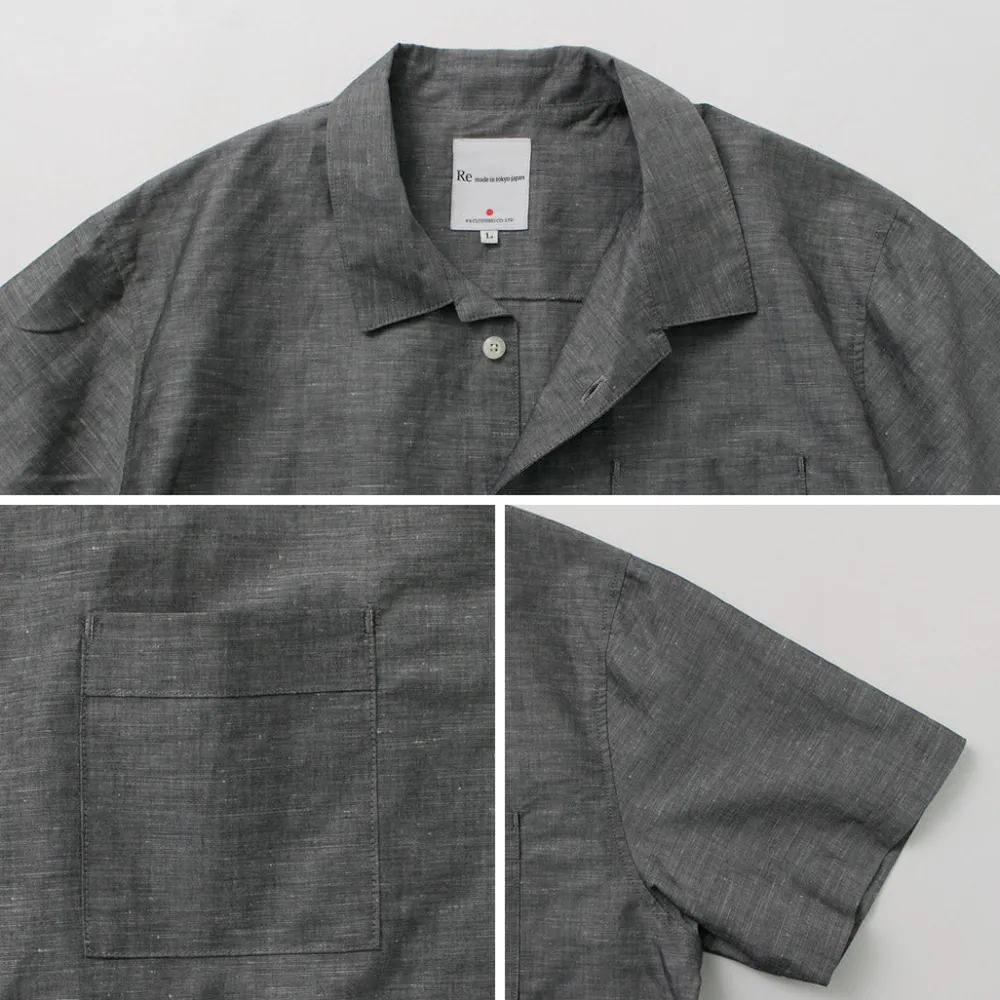 RE MADE IN TOKYO JAPAN Shirts^/ Herdmans Linen Open Collar Shirt