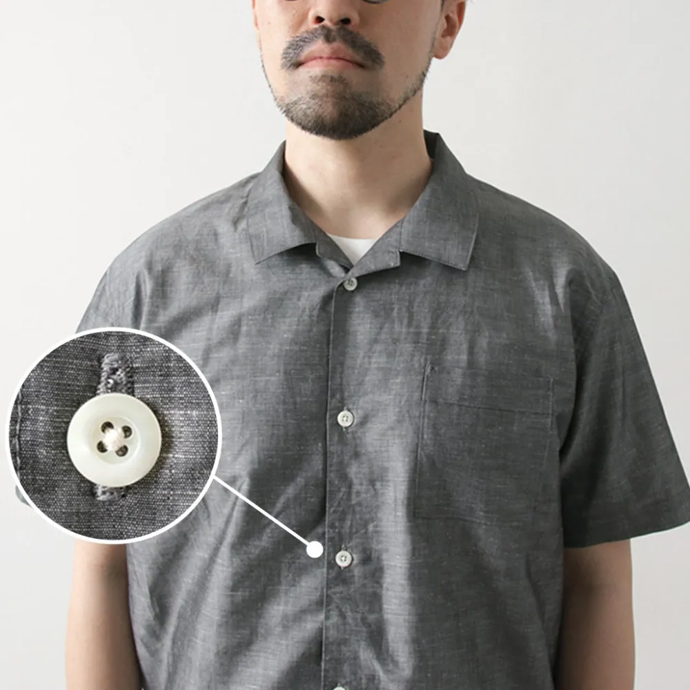 RE MADE IN TOKYO JAPAN Shirts^/ Herdmans Linen Open Collar Shirt