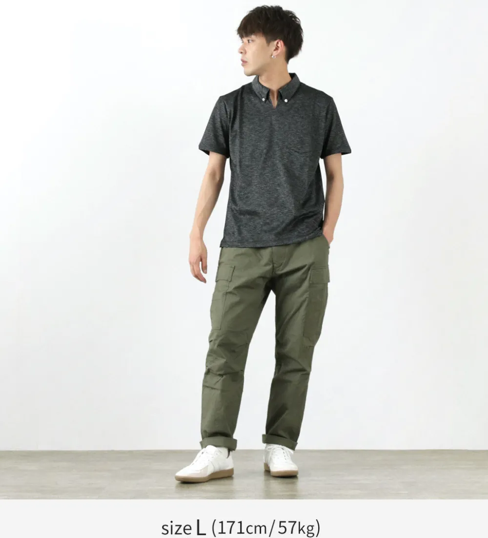 RE MADE IN TOKYO JAPAN T-Shirts^/ Indigo Kanoko Button Down Skipper BD Skipper