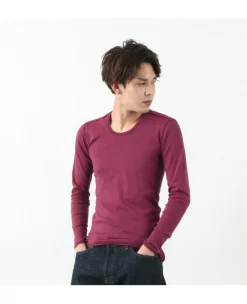 RE MADE IN TOKYO JAPAN T-Shirts^/ Long Sleeve Perfect Innerwear U Neck