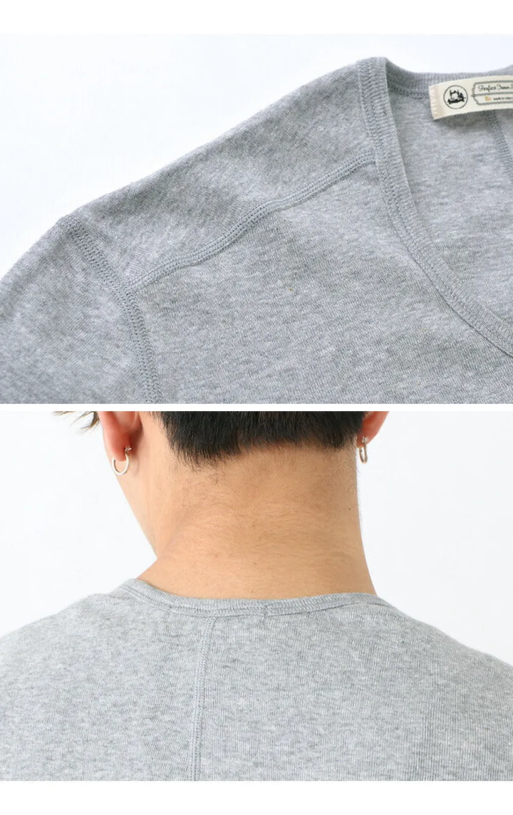 RE MADE IN TOKYO JAPAN T-Shirts^/ Long Sleeve Perfect Innerwear U Neck
