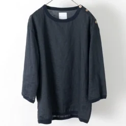 RE MADE IN TOKYO JAPAN Shirts^/ Linen Canvas Button Basque / 7 Minute Sleeve