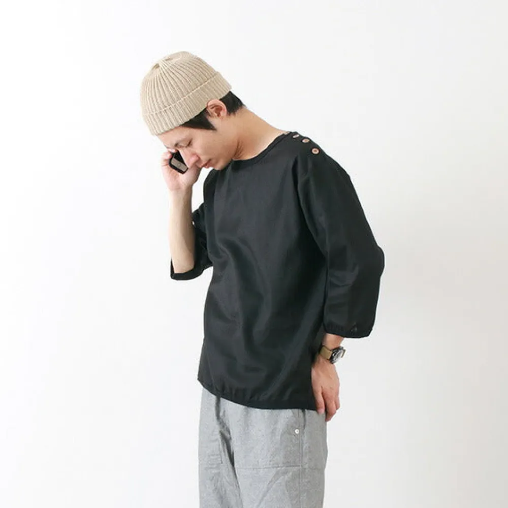 RE MADE IN TOKYO JAPAN Shirts^/ Linen Canvas Button Basque / 7 Minute Sleeve
