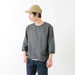 RE MADE IN TOKYO JAPAN Shirts^/ Linen Canvas Button Basque / 7 Minute Sleeve