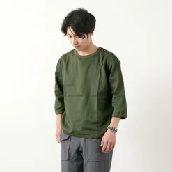 RE MADE IN TOKYO JAPAN Shirts^/ Linen Canvas Button Basque / 7 Minute Sleeve