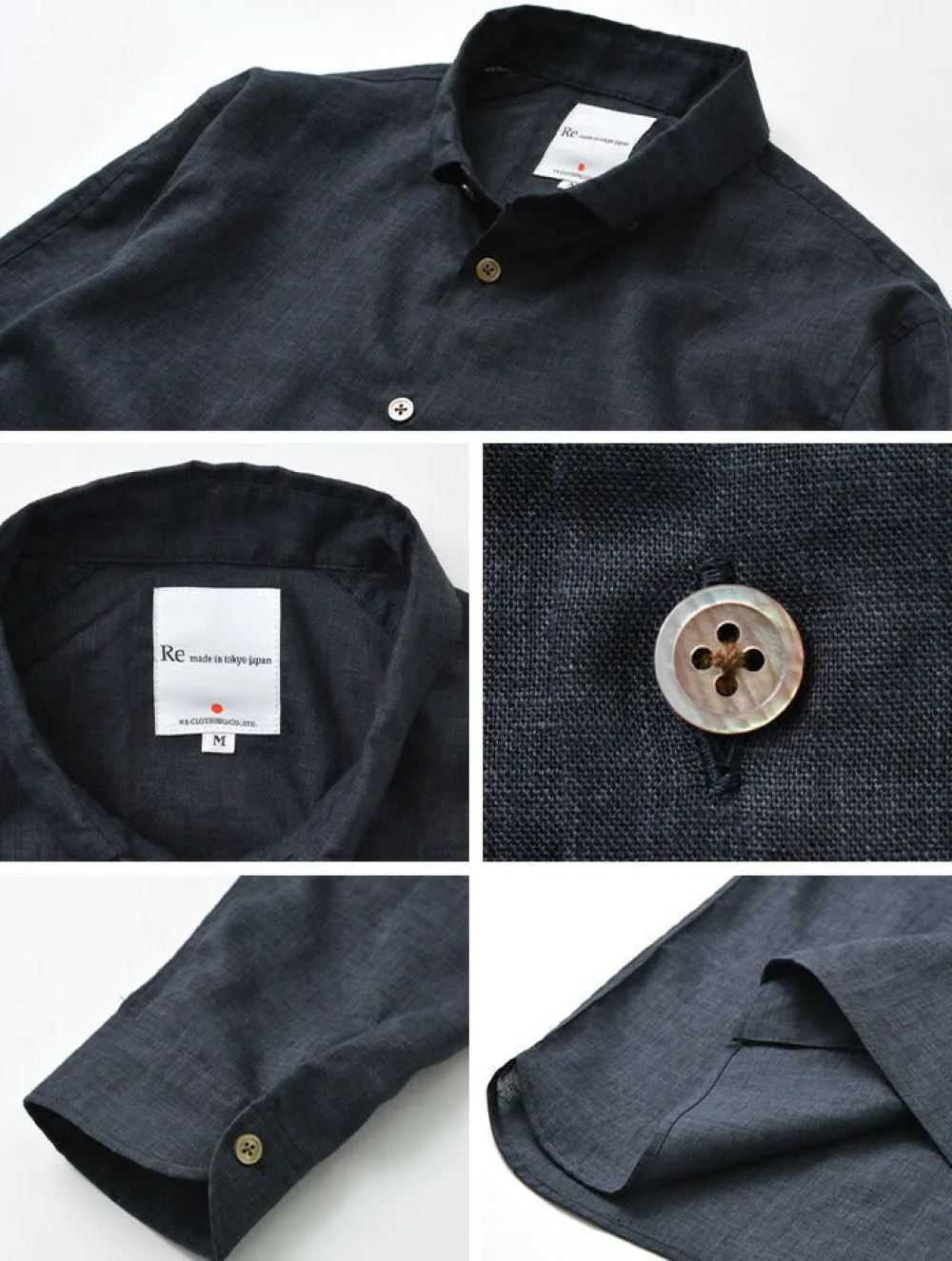 RE MADE IN TOKYO JAPAN Shirts^/ Linen Canvas Split Raglan Shirt