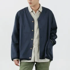 RE MADE IN TOKYO JAPAN Cardigans^/ Linen Coolmax Shirt Cardigan