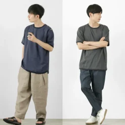 RE MADE IN TOKYO JAPAN T-Shirts^/ Linen Coolmax Button Basque