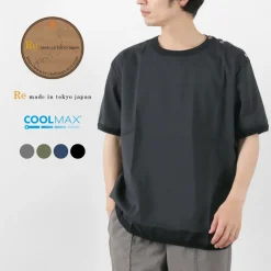 RE MADE IN TOKYO JAPAN T-Shirts^/ Linen Coolmax Button Basque