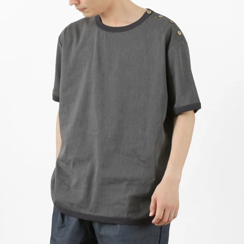 RE MADE IN TOKYO JAPAN T-Shirts^/ Linen Coolmax Button Basque