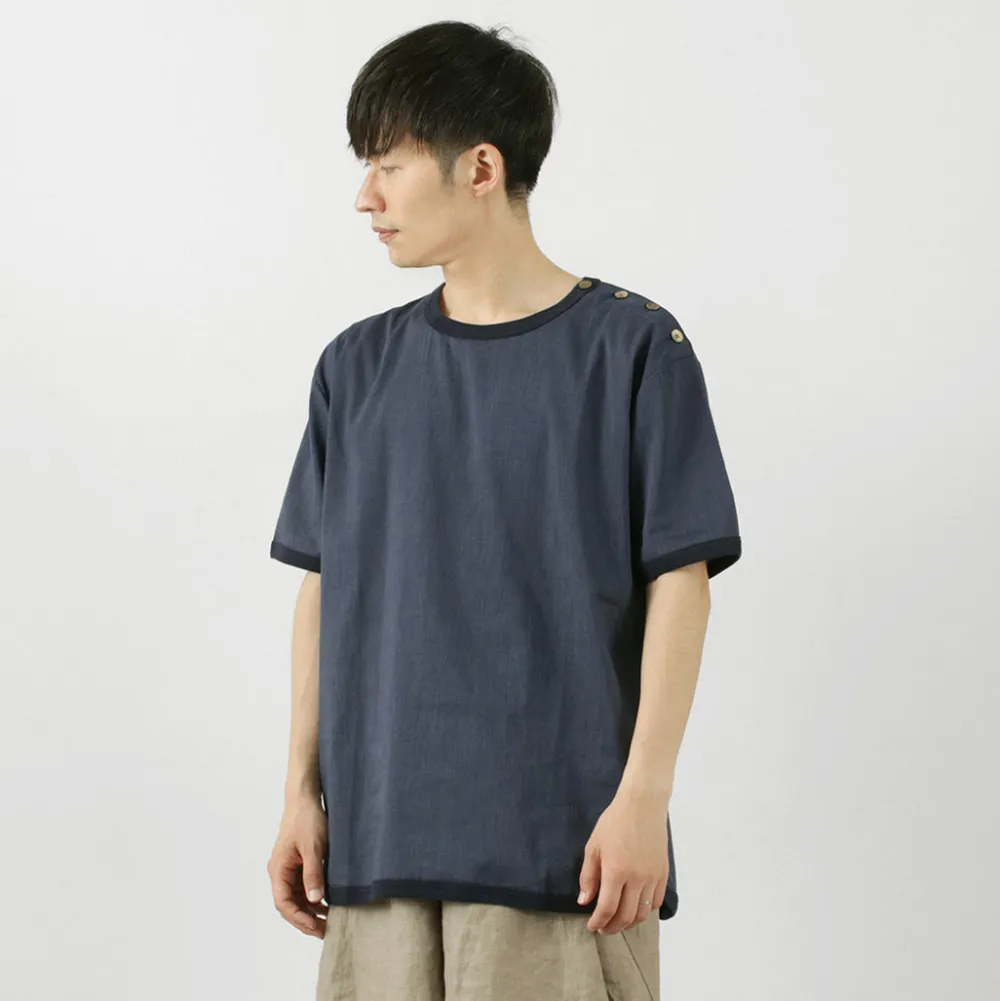 RE MADE IN TOKYO JAPAN T-Shirts^/ Linen Coolmax Button Basque