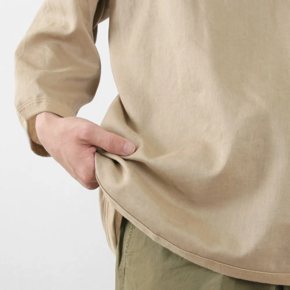 RE MADE IN TOKYO JAPAN T-Shirts^/ Linen Canvas Henry Neck T-Shirt