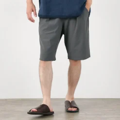 RE MADE IN TOKYO JAPAN Shorts^/ Light Glen Check Tucked Half Pants charcoal