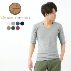 RE MADE IN TOKYO JAPAN T-Shirts^/ Perfect Inner Half Sleeve U-Neck