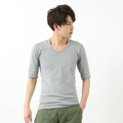 RE MADE IN TOKYO JAPAN T-Shirts^/ Perfect Inner Half Sleeve U-Neck