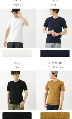 RE MADE IN TOKYO JAPAN T-Shirts^/ Perfect Inner Giza Cotton Crew T-Shirt