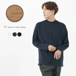RE MADE IN TOKYO JAPAN T-Shirts^/ Perfect Inner Giza Mock Neck Long Sleeve T-Shirt