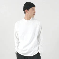 RE MADE IN TOKYO JAPAN T-Shirts^/ Perfect Inner Giza Mock Neck Long Sleeve T-Shirt
