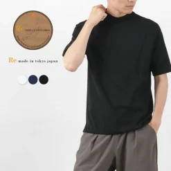 RE MADE IN TOKYO JAPAN T-Shirts^/ Perfect Inner Giza Mock Neck Half Sleeve T-Shirt