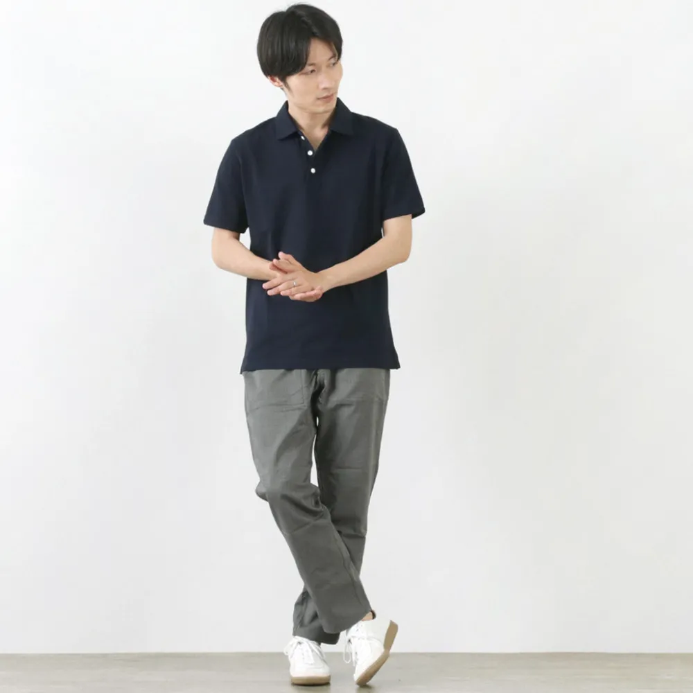 RE MADE IN TOKYO JAPAN Shirts^/ SUVIN GOLD COTTON KNIT SHIRT