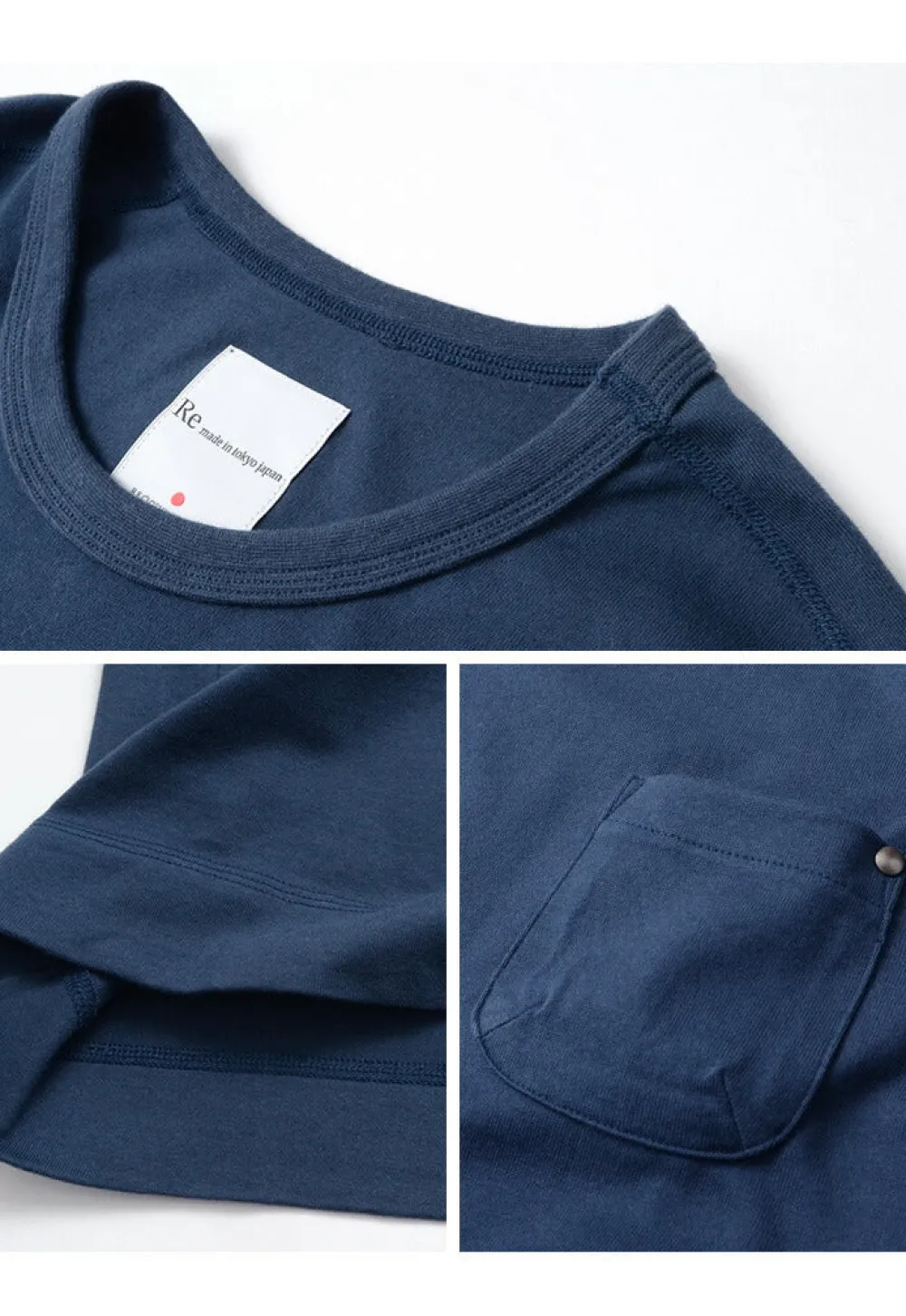 RE MADE IN TOKYO JAPAN T-Shirts^/ Split Raglan Pocket T-Shirt