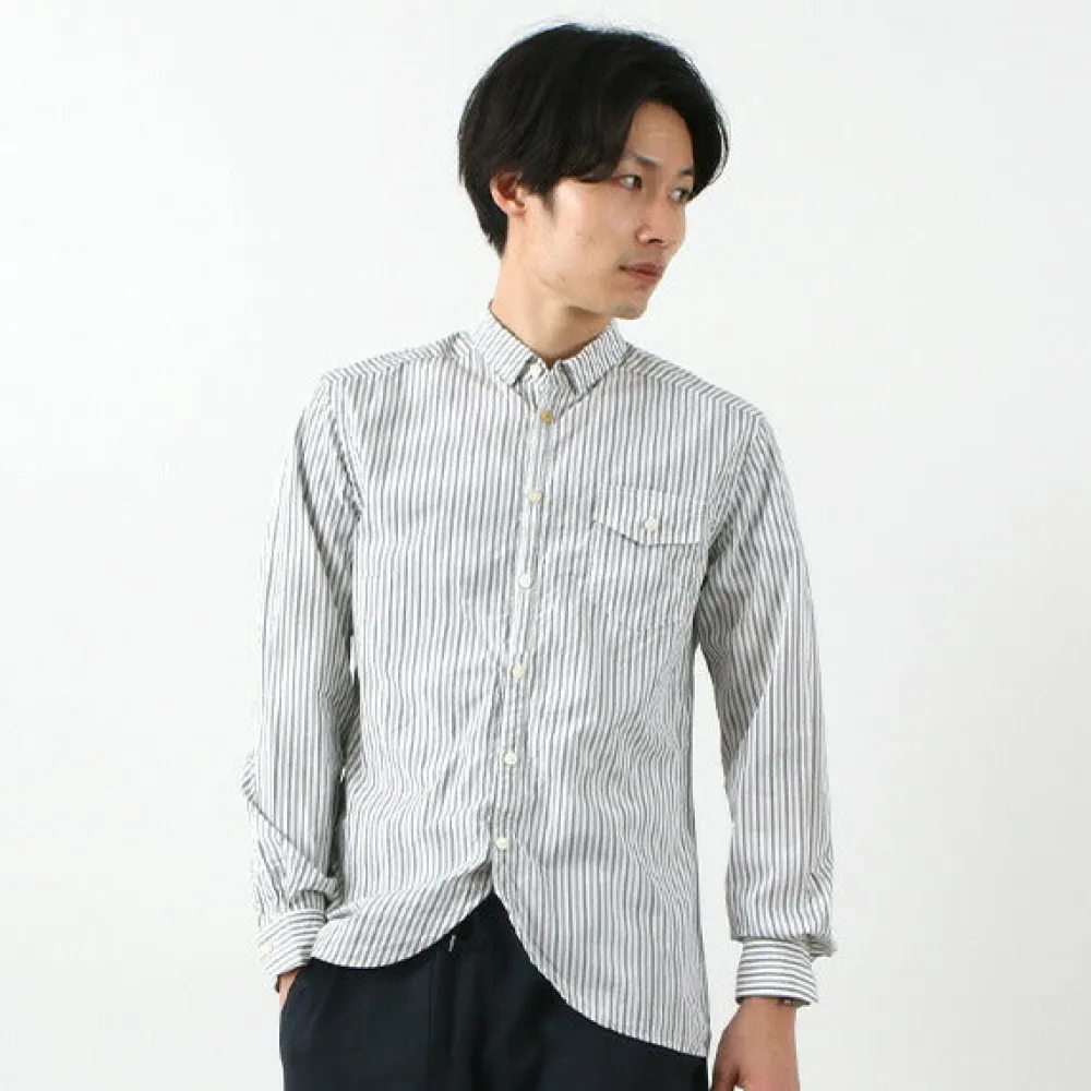 RE MADE IN TOKYO JAPAN Shirts^/ Supima Typewriter Round Hem Shirt