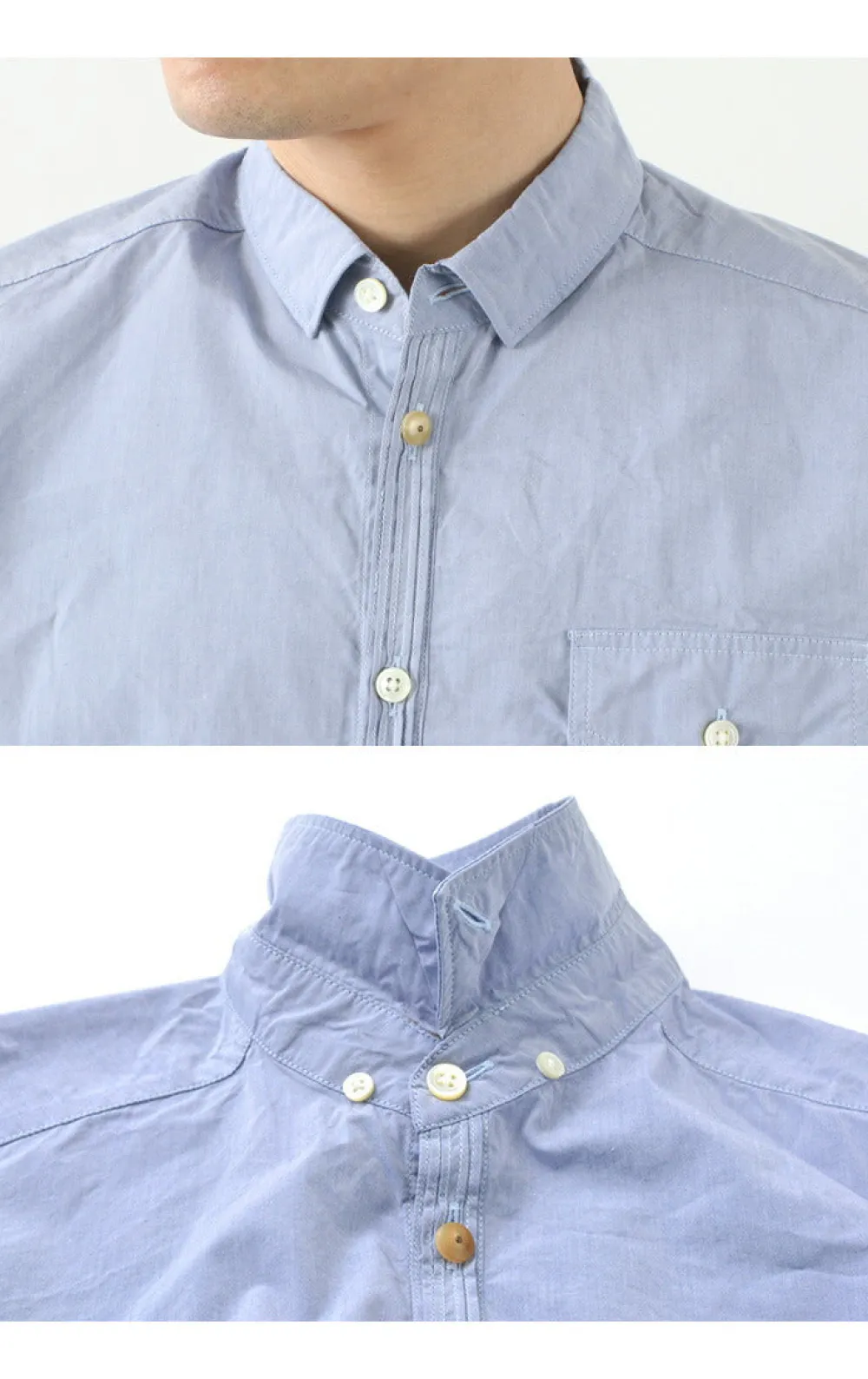 RE MADE IN TOKYO JAPAN Shirts^/ Supima Typewriter Round Hem Shirt