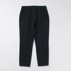 RE MADE IN TOKYO JAPAN Trousers^/ Super 140 Wool Melton Easy Slacks navy