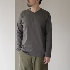 RE MADE IN TOKYO JAPAN T-Shirts^/ Tokyo Made V-Neck Long Sleeve Dress T-Shirt 5721A-CT