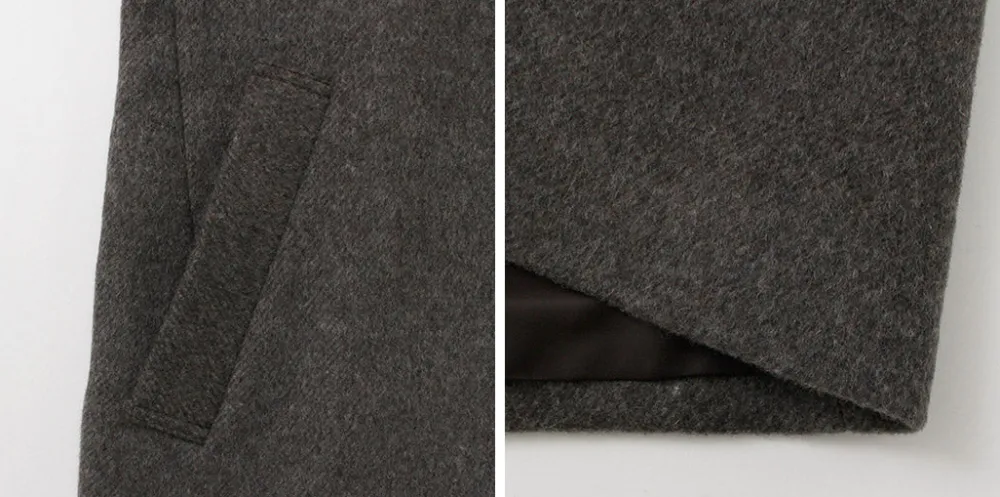 RE MADE IN TOKYO JAPAN Coats^/ Wool Melton Stand Collar Pea Coat