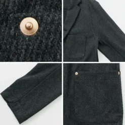 RE MADE IN TOKYO JAPAN Jackets^/ Wool Cashmere Kersey Coverall Jacket