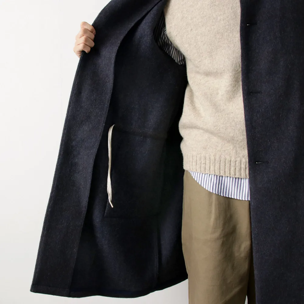 RE MADE IN TOKYO JAPAN Coats^/ Wool Melton Stand Collar Coat