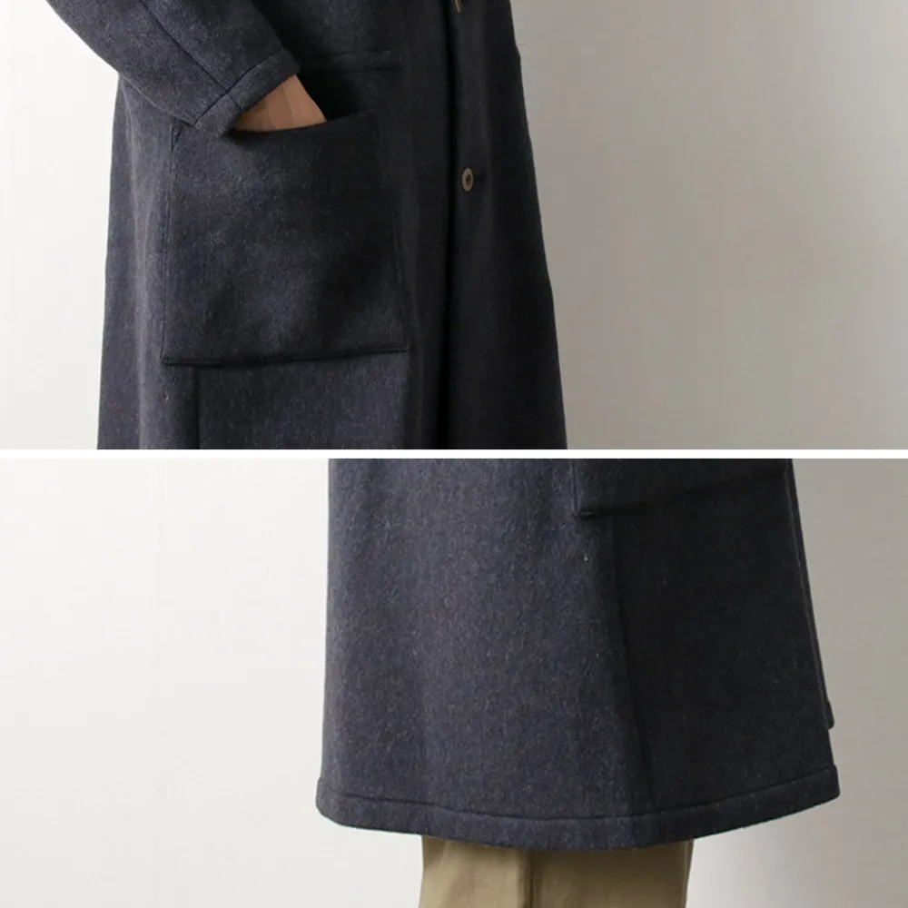 RE MADE IN TOKYO JAPAN Coats^/ Wool Melton Stand Collar Coat