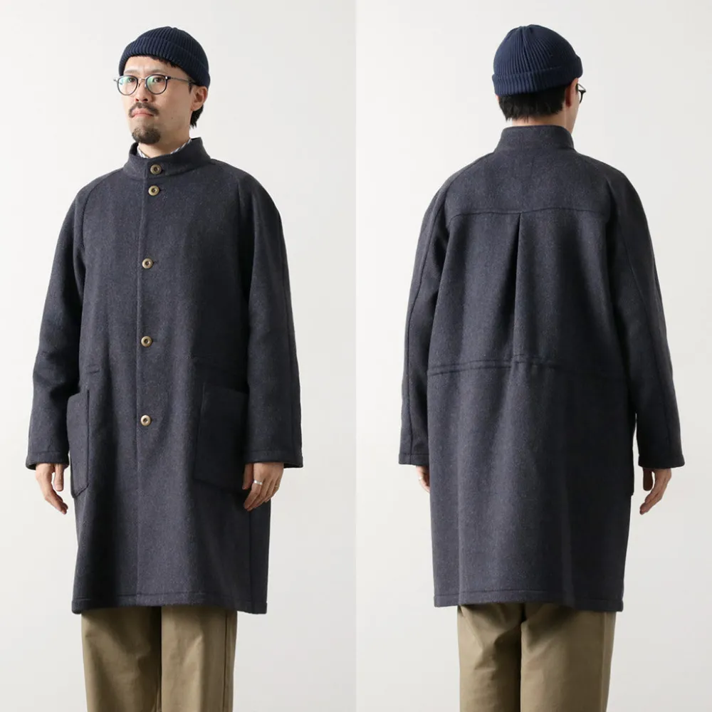RE MADE IN TOKYO JAPAN Coats^/ Wool Melton Stand Collar Coat