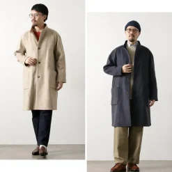 RE MADE IN TOKYO JAPAN Coats^/ Wool Melton Stand Collar Coat
